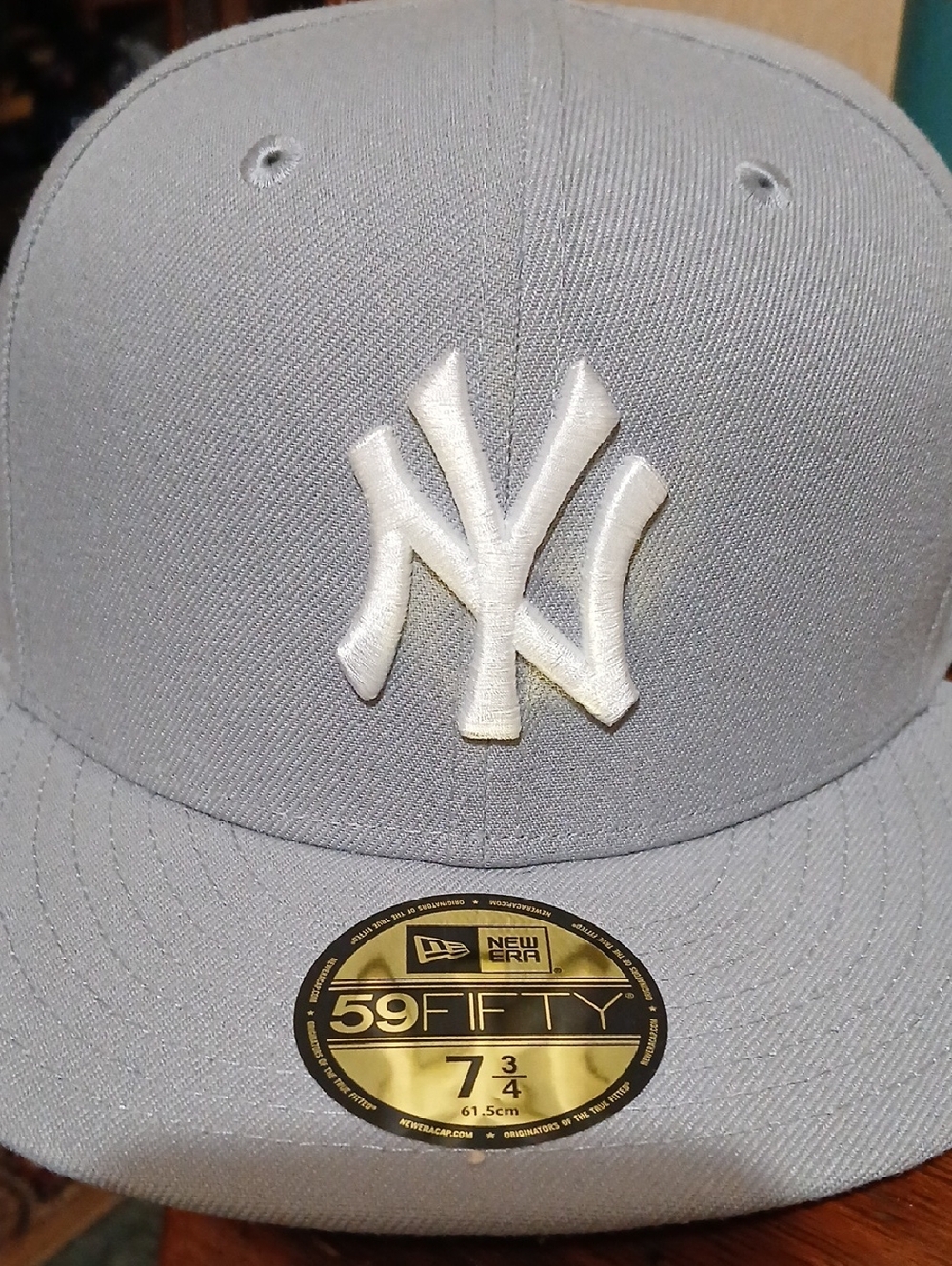 New Era Gray NY Yankees 59FIFTY Fitted Cap